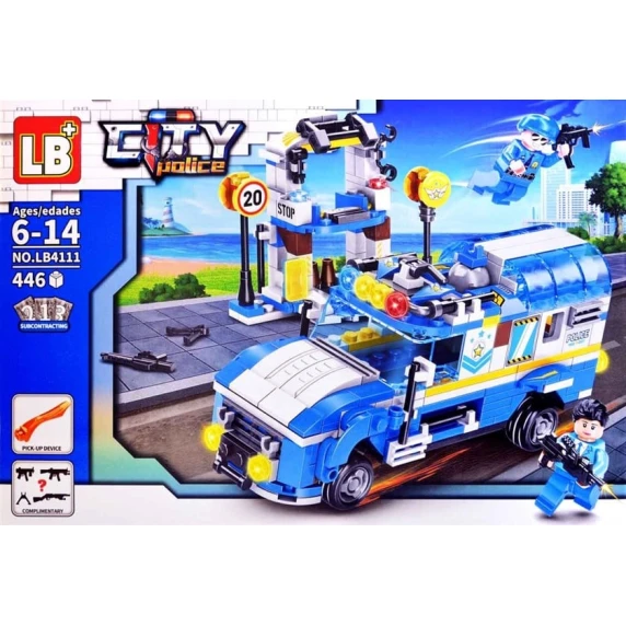 Конструктор LB+ City Police LB4111, 6-14 лет, 446 элементов