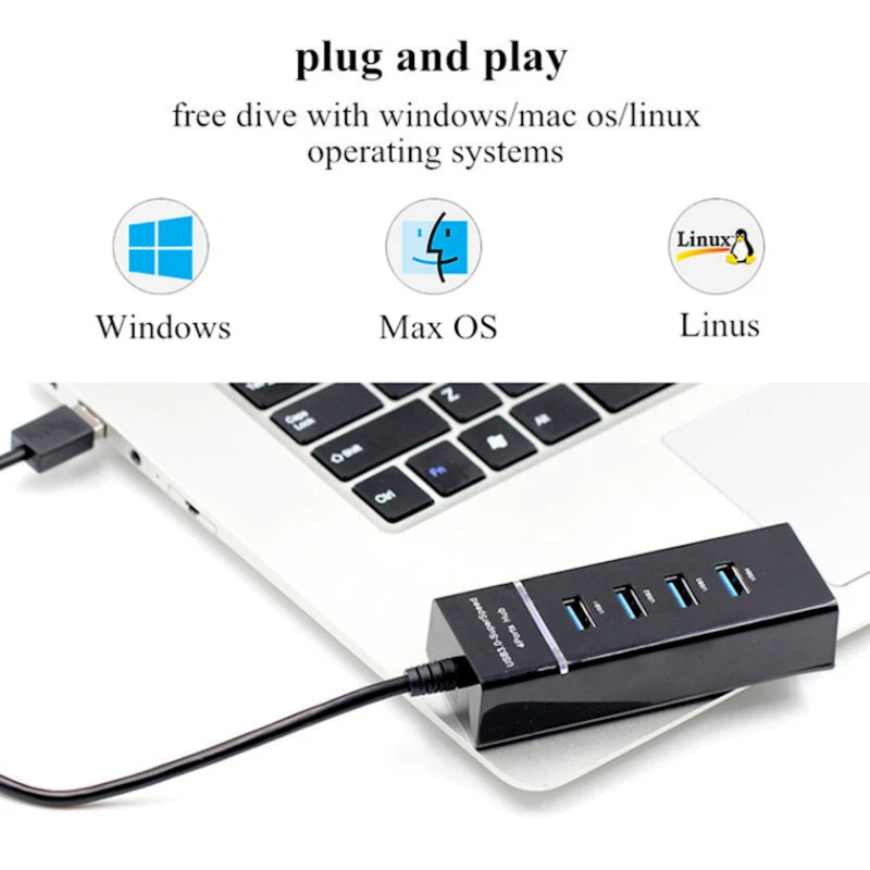 USB HUB XBOSS C8 4 Port USB 3.0 Hub High Speed USB HUB XBOSS C8 4 Port USB 3.0 Hub High Speed