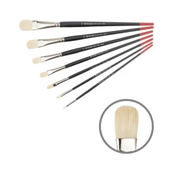 Кисть Rosa Kolos Milk №1, овальная,длинная ручка, cинтетика (1108FR )