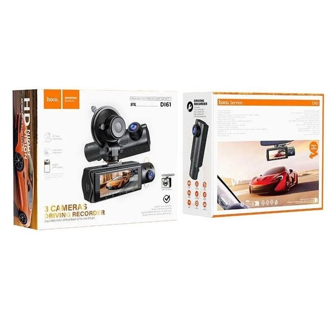 Avtomobil Videoqeydiyyatçısı Hoco DI61 qara Avtomobil Videoqeydiyyatçısı Hoco DI61 qara