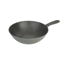 Сковорода-вок Öncü Evident SAAS-ONWKG28, гранит, серая, 28 см