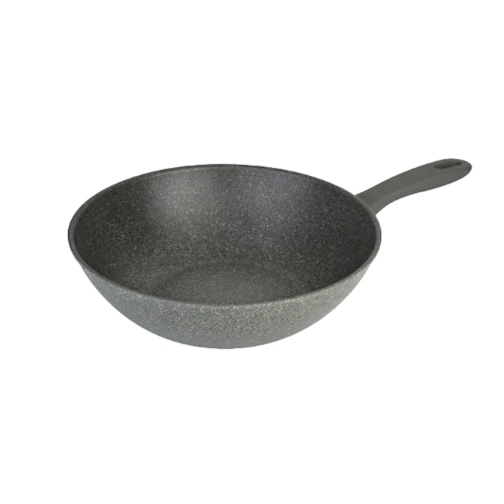 Сковорода-вок Öncü Evident SAAS-ONWKG28, гранит, серая, 28 см