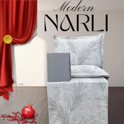 Комплект постельного белья Narlı 1151, пододеяльник 200x220 см, простыня 240х260 см, наволочки 50х70 см, двуспальный, хлопок, разноцветный