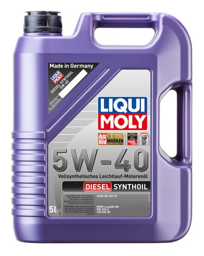 Motor yağı Liqu Moly Diesel Synthoil 5W-40, 5 l