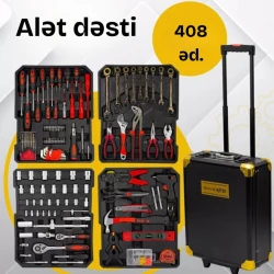 Набор инструментов с чемоданом на колесиках, 408 предметов Набор инструментов с чемоданом на колесиках, 408 предметов
