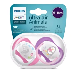 Набор пустышек Philips Avent Ultra air SCF080/08, 6+ мес, 2 шт