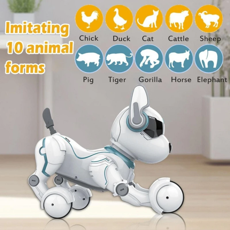 Радиоуправляемый робот собака Smart M6674, с пультом, белый, от 3 лет