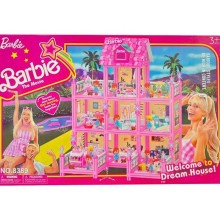 Kukla evi Barbie Villa 8388, çəhrayı