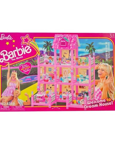 Kukla evi Barbie Villa 8388, çəhrayı