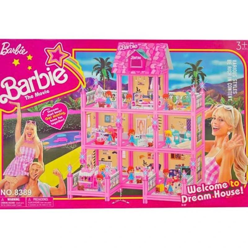 Дом для кукол Barbie Villa 8388, розовый