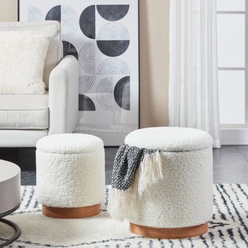 Пуфик 62, ткань, белый, 40x35x35 см Пуфик 62, ткань, белый, 40x35x35 см