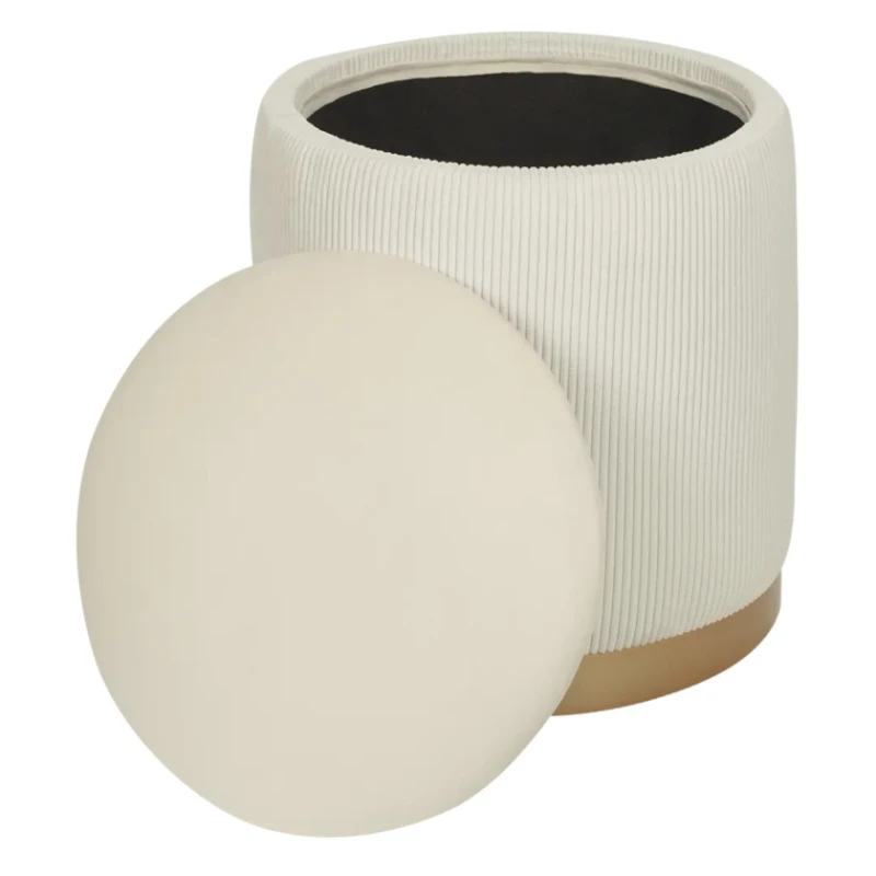 Пуфик 62, ткань, белый, 40x35x35 см Пуфик 62, ткань, белый, 40x35x35 см