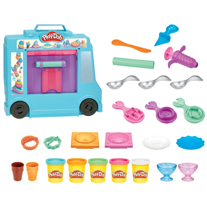 Набор для лепки Hasbro Play-Doh F1390 Ice Cream Truck, 3+ лет Набор для лепки Hasbro Play-Doh F1390 Ice Cream Truck, 3+ лет