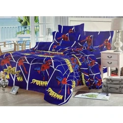 Комплект детского постельного белья MM пододеяльник 160x240 см, простыня 160x220 см, наволочка 1 шт x 50x70 см, сатин, синий Комплект детского постельного белья MM пододеяльник 160x240 см, простыня 160x220 см, наволочка 1 шт x 50x70 см, сатин, синий