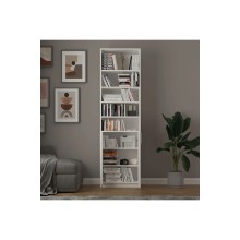 Stellaj Ev Plus 12115597, LDSP, ağ, 180x60x30 sm