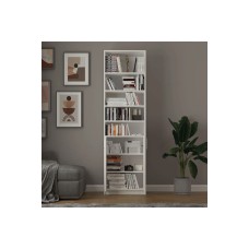 Stellaj Ev Plus 12115597, LDSP, ağ, 180x60x30 sm