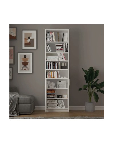 Stellaj Ev Plus 12115597, LDSP, ağ, 180x60x30 sm