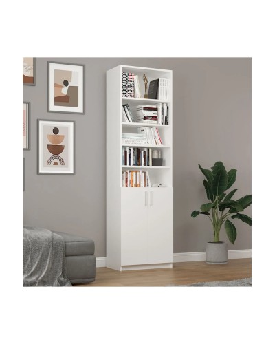 Stellaj Ev Plus 12115597, LDSP, ağ, 180x60x30 sm