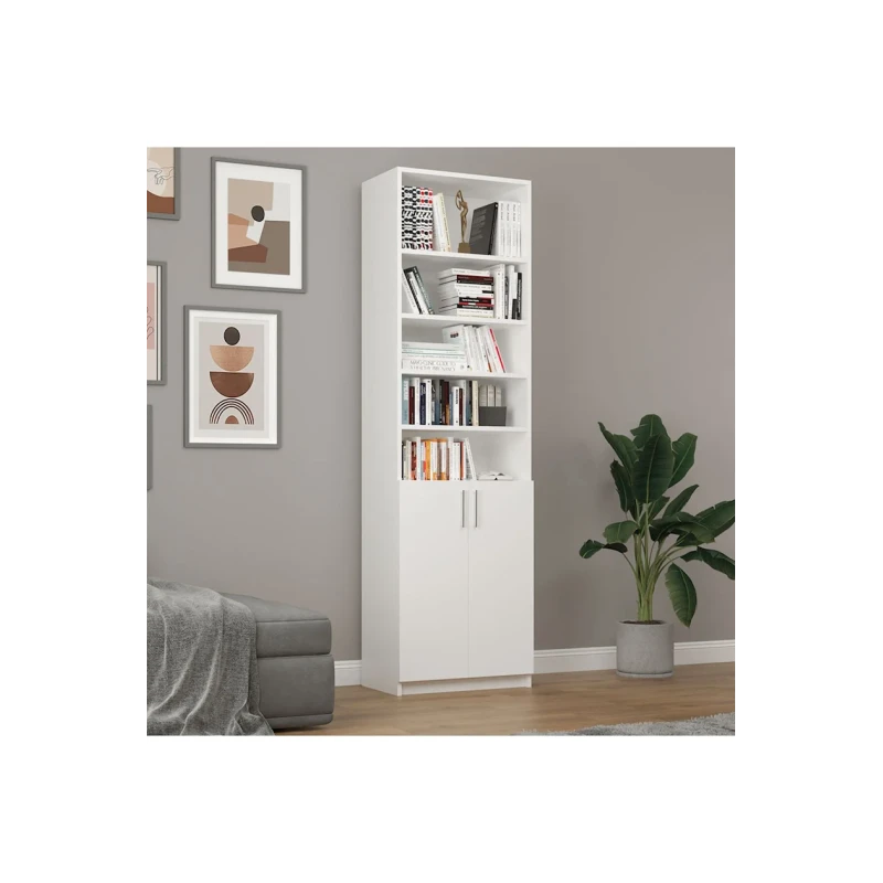 Стеллаж Ev Plus 12115597, ЛДСП, белый, 180x60x30 см Стеллаж Ev Plus 12115597, ЛДСП, белый, 180x60x30 см