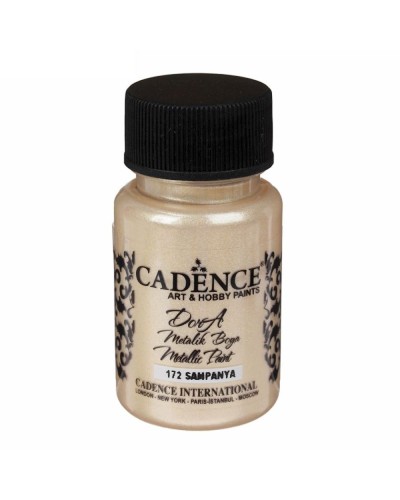 Akril boya-metallik Cadence Dora Metallic Paint 172 Champagne 50 ml