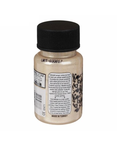 Akril boya-metallik Cadence Dora Metallic Paint 172 Champagne 50 ml