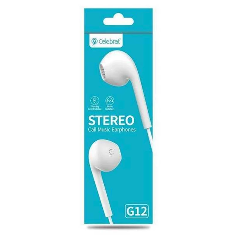 Проводные наушники Celebrat G12 White (6925146950818) Проводные наушники Celebrat G12 White (6925146950818)