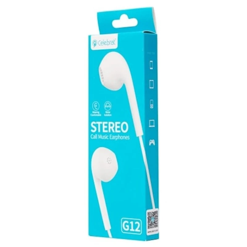 Проводные наушники Celebrat G12 White (6925146950818) Проводные наушники Celebrat G12 White (6925146950818)