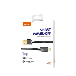 Kabel Recci RS02L Smart Power-Off 1m Black