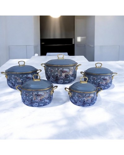 Tava dəsti Gallery Home GH-000117, 16/20/22/24 sm, rəngbərəng, 10 parça