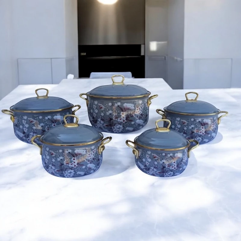 Набор кастрюль Gallery Home GH-000117, 16/20/22/24 см, разноцветный, 10 предметов