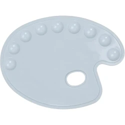 Палитра для смешивания красок Ark 312, для 9 оттенков, белый