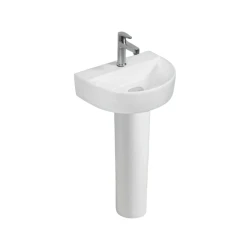 Çanaq Asiano Tulpan Mark Set OKH-6377, keramika, ağ, 75x42 sm