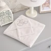 Детское банное полотенце Funnababy Luna Chic, хлопок, белое, 90x90 см