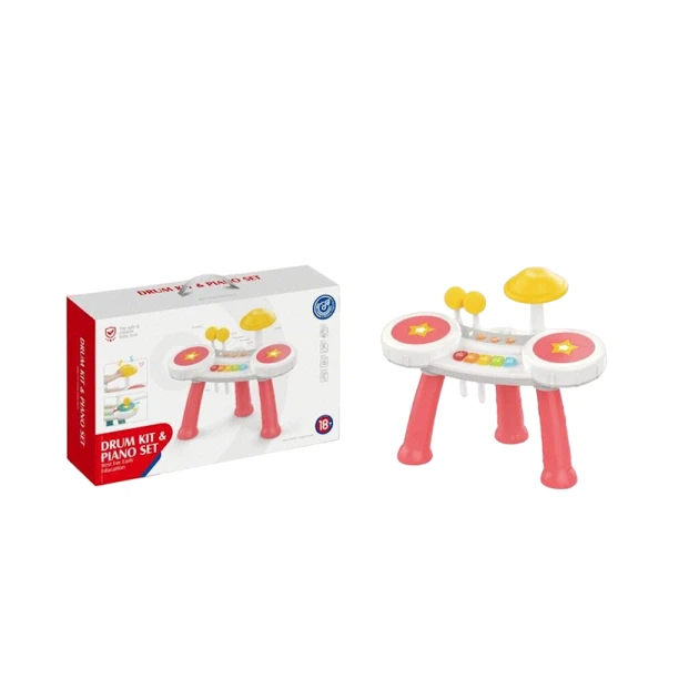 Musiqili oyuncaq Drum Kit & Piano Set HE0526, 18+ ay