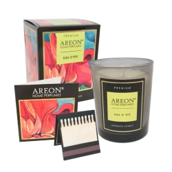 Ароматическая свеча Areon Premium Candles Eau d'ete PC01, в стакане, черный