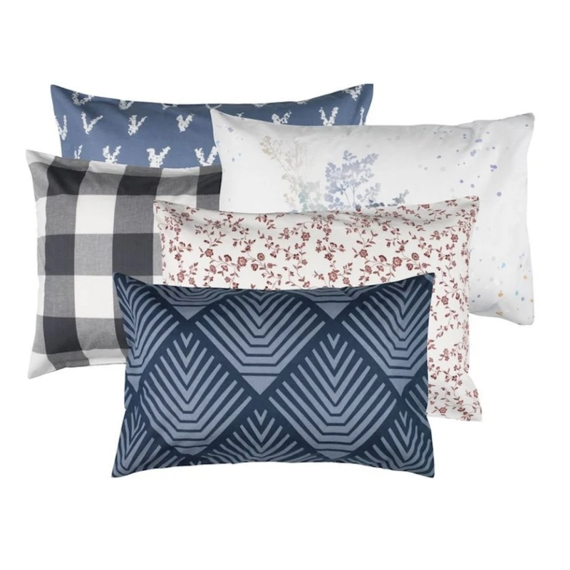 Наволочка JYSK Ravnebakke, 50x70/75 см, хлопок, в ассортименте Наволочка JYSK Ravnebakke, 50x70/75 см, хлопок, в ассортименте