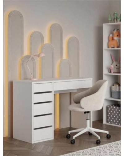 Yazı masası Stellaj HS Group 009, ağ, 105x76x44 sm