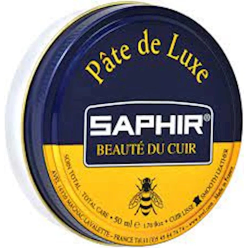 Крем Saphir Pate De Luxe 02 Incolore для обуви из гладкой кожи, прозрачный, 50 мл
