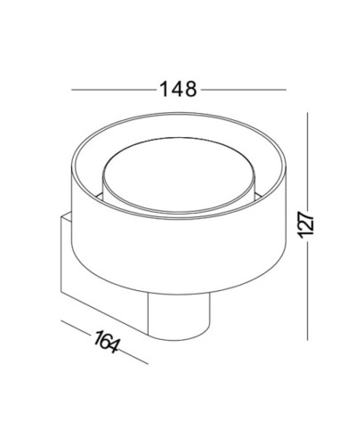 Divar çırağı Lustore LSW297 BK