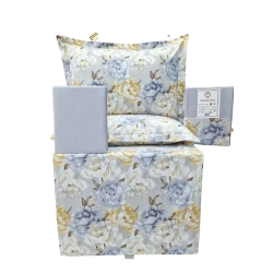 Комплект постельного белья Trend Cotton TK-TC-006, односпальный, хлопок, голубой