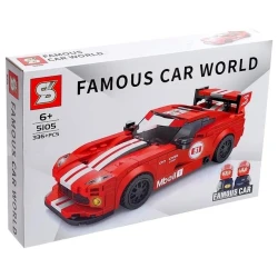 Konstruktor SY Famous Car 5105 Dodge Viper, 6+ yaş, 336+ hissə