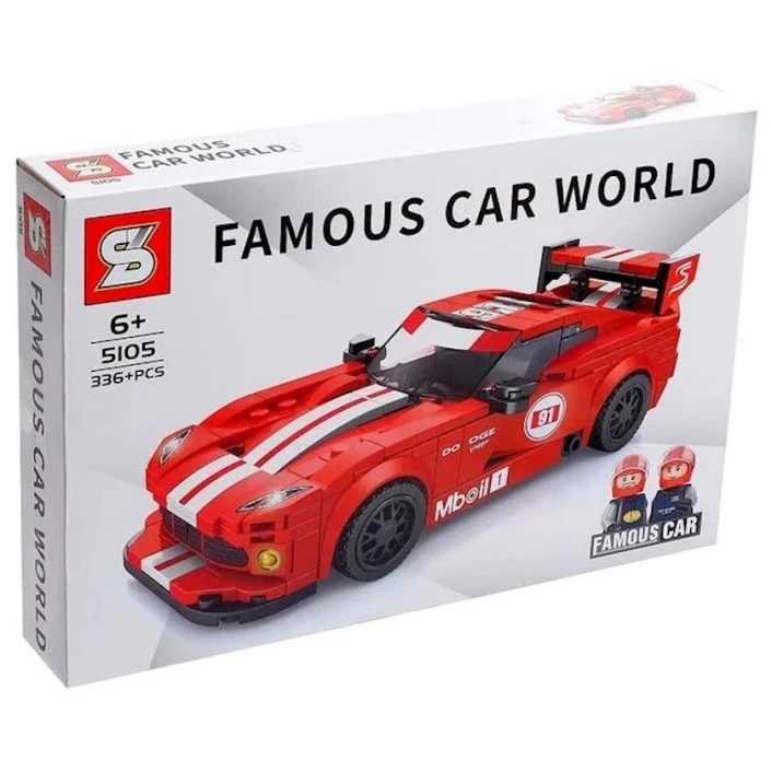 Конструктор SY Famous Car 5105 Dodge Viper, 6+ лет, 336+ элемента Конструктор SY Famous Car 5105 Dodge Viper, 6+ лет, 336+ элемента