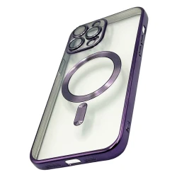 Çexol 888_store_538 MagSafe Apple iPhone 13 Pro Max üçün Bənövşəyi/Şəffaf