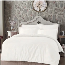 Yataq dəsti MiraNova SF-512, ikinəfərlik, ağ, yorğan üzü 200x220 sm, mələfə 200x220 sm, yastıq üzü 50x70 sm/2 əd