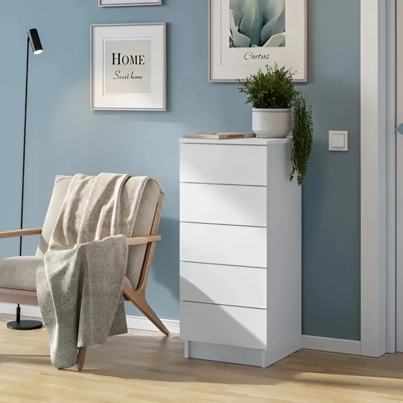 Комод Ev Plus, 110x40x50 см, ЛДСП, белый Комод Ev Plus, 110x40x50 см, ЛДСП, белый