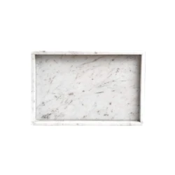 Поднос Hom-me Marbrière, 30x20x2.5 см, мрамор, белый Поднос Hom-me Marbrière, 30x20x2.5 см, мрамор, белый