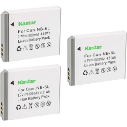 Аккумулятор для фотоаппарата Kastar NB-6L, 3 шт