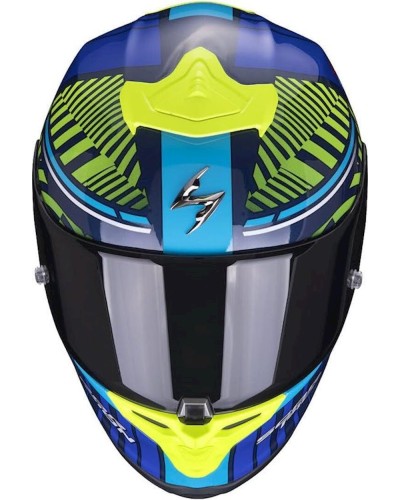 Motosiklet dəbilqəsi Scorpion EXO-R1 Air Victory Blue-Neon Yellow L