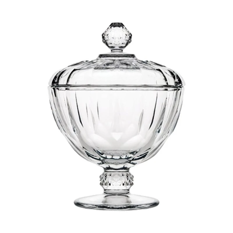 Сахарница Pasabahcee Diamond, 280 мл, на ножке с крышкой, стекло, прозрачный Сахарница Pasabahcee Diamond, 280 мл, на ножке с крышкой, стекло, прозрачный