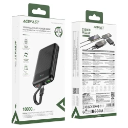 Внешний аккумулятор Acefast M13 10000 mAh Black Внешний аккумулятор Acefast M13 10000 mAh Black